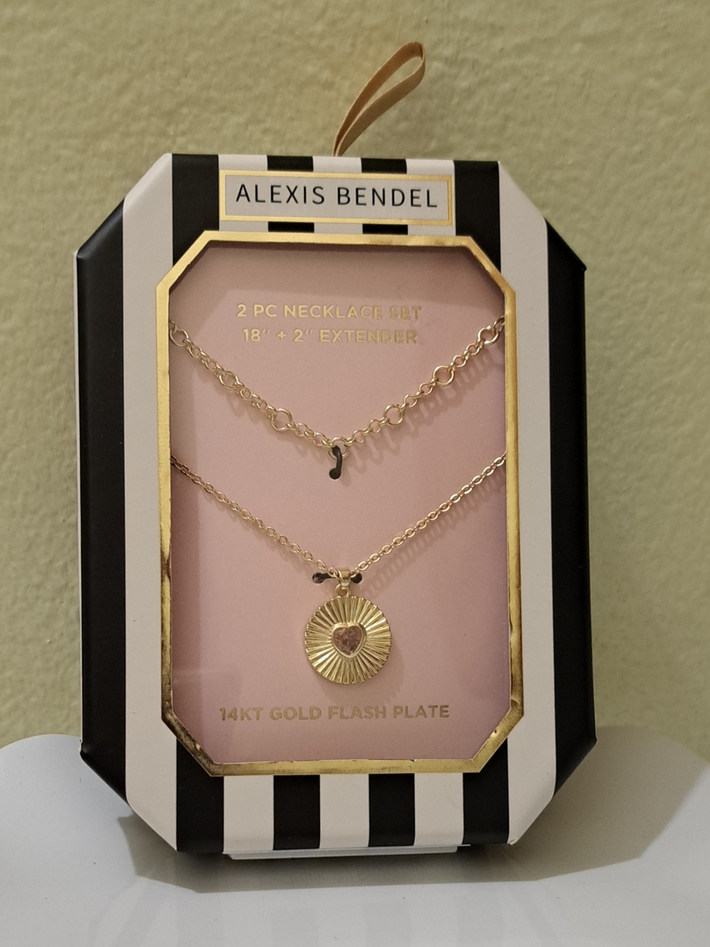 Alexis Bendel Gold-Tone Heart Sunburst Necklace Set
